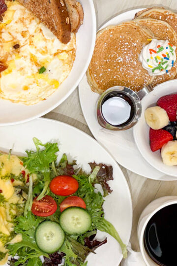 A brunch spread from Morning Belle.